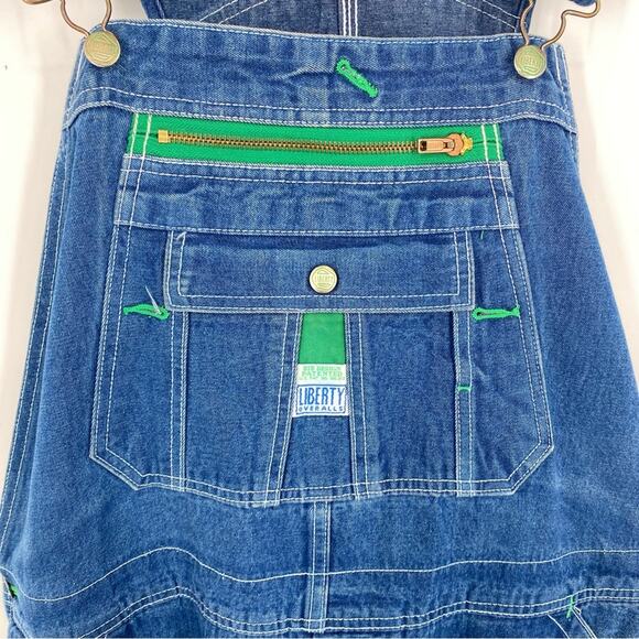 Liberty Men's Stonewashed Denim Bib Overalls 40 x 30 Carpenter Utility Chore - Picture 9 of 10